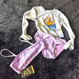 NWT Art Class Girls 3 Piece Swim Suit XS, M